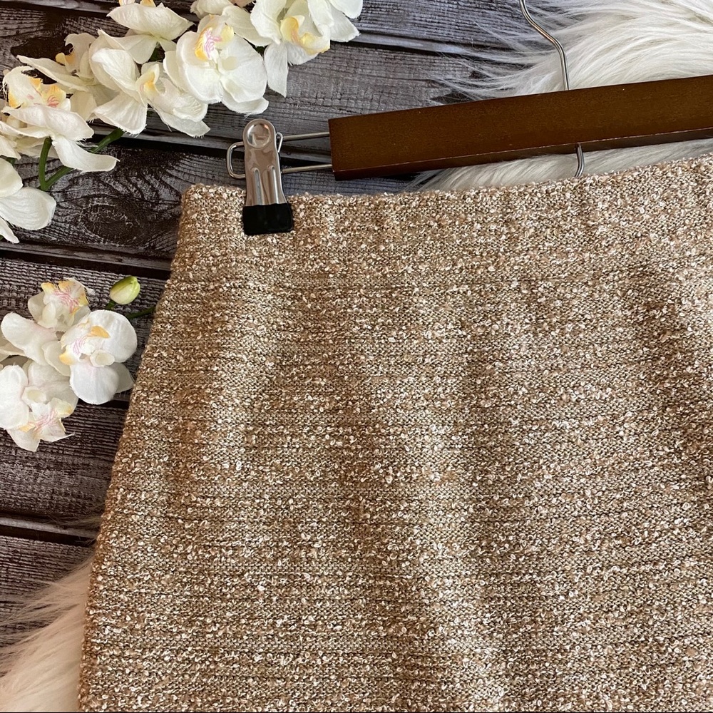 St. John Collection Skirt Gold Cream Boucle, 8 - Picture 3 of 8